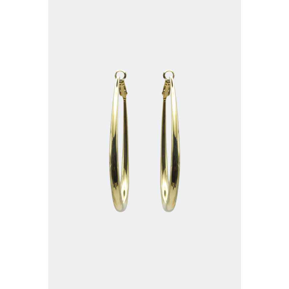 Voodoo Vixen - Oval Hoop Ohrringe - Goldfarben
